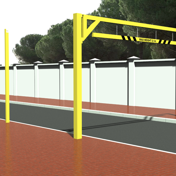 Height-Restriction-Swing-Barrrier