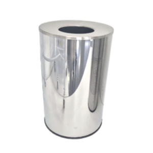 Polished-Waste-Bin-with-Funnel-Lid