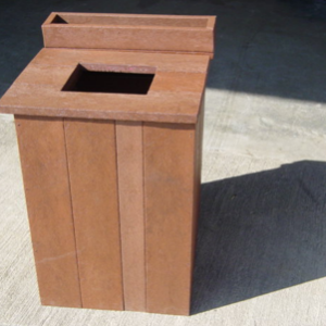 Square Cigarette Bin