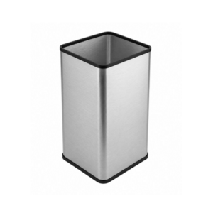 Square-Open-Top-Waste-bin---Brushed-SS